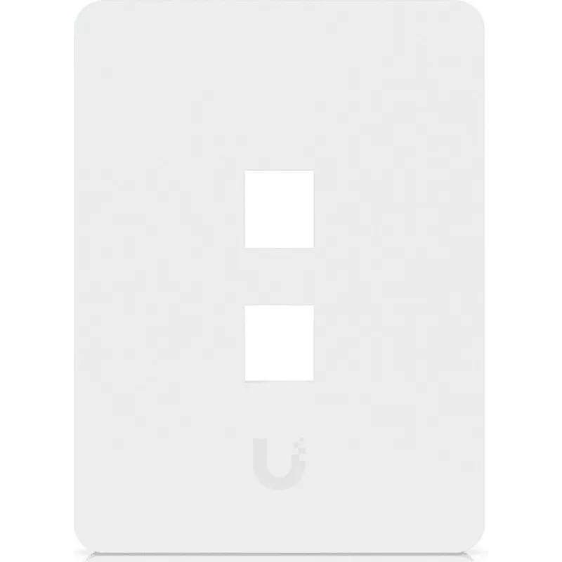 Ubiquiti Piastra a muro universale Keystone Clean, superficie personalizzabile, 2 porte verticale (UACC-WP-KEYSTONE-V-2P)