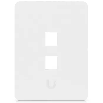 Ubiquiti Piastra a muro universale Keystone Clean, superficie personalizzabile, 2 porte verticale (UACC-WP-KEYSTONE-V-2P)