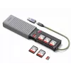UGREEN Lettore di schede SD/Micro-SD USB 3.0 2-in-1 con custodia, grigio