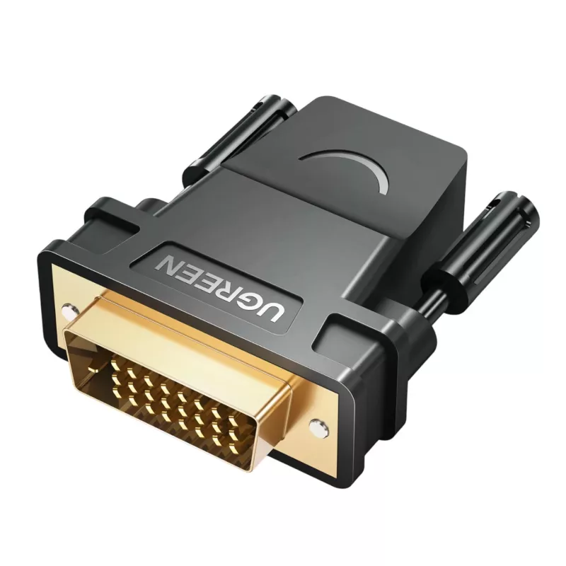 Adattatore UGREEN 20124-20124 connettore maschio DVI (24+1) a connettore femmina HDMI - nero