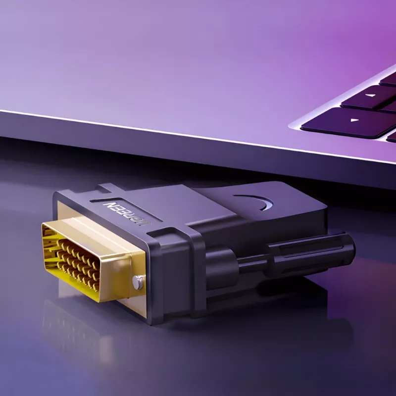 Adattatore UGREEN 20124-20124 connettore maschio DVI (24+1) a connettore femmina HDMI - nero