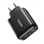 UGREEN caricabatterie da parete 2xUSB-A 36W QC3.0 nero CD161