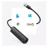 UGREEN hub USB 4-in-1 4x USB-A 3.0 PD DC 12V 0,25m nero (CM416 10915)