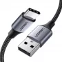 UGREEN 60128 Cavo USB-C a USB-A 2m nero - USB 2.0, 480 Mbps, ricarica rapida 3A