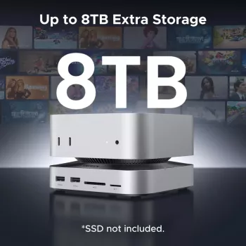UGREEN 65487 Docking Station USB-C 11-in-1 per Mac Mini M4/M4 Pro con alloggiamento M.2-SSD, Space Grey