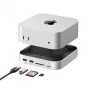 UGREEN 65487 Docking Station USB-C 11-in-1 per Mac Mini M4/M4 Pro con alloggiamento M.2-SSD, Space Grey
