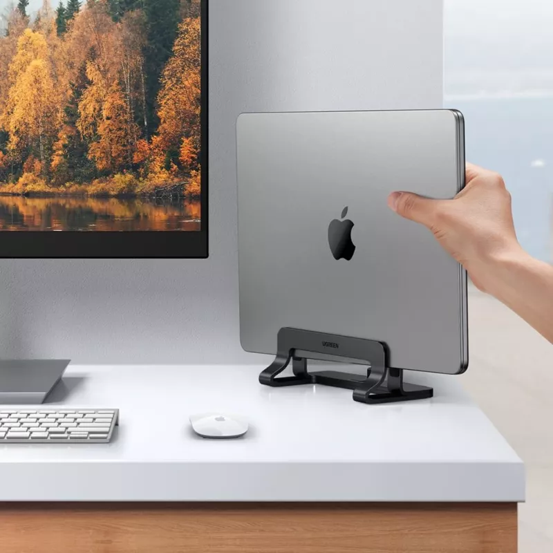 UGREEN Supporto verticale in alluminio per MacBook Laptop Tablet (20471 LP258) grigio scuro