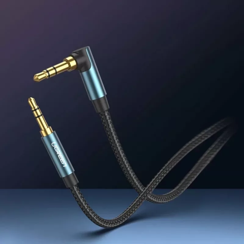 UGREEN cavo AUX angolare 2 x Mini Jack 3,5 mm 1,5m blu (AV112)
