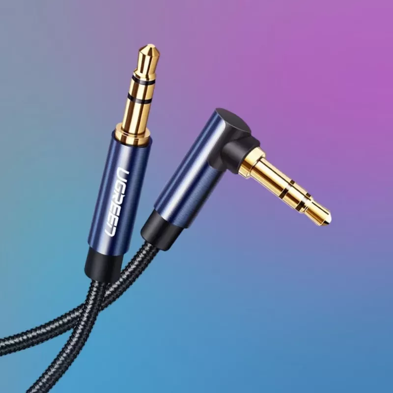 UGREEN cavo AUX angolare 2 x mini jack 3,5 mm 1 m blu (AV112)