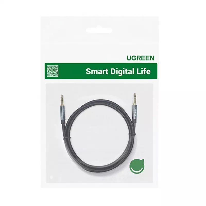 UGREEN cavo audio AUX 3,5 mm connettore angolare 2 m blu (AV112)