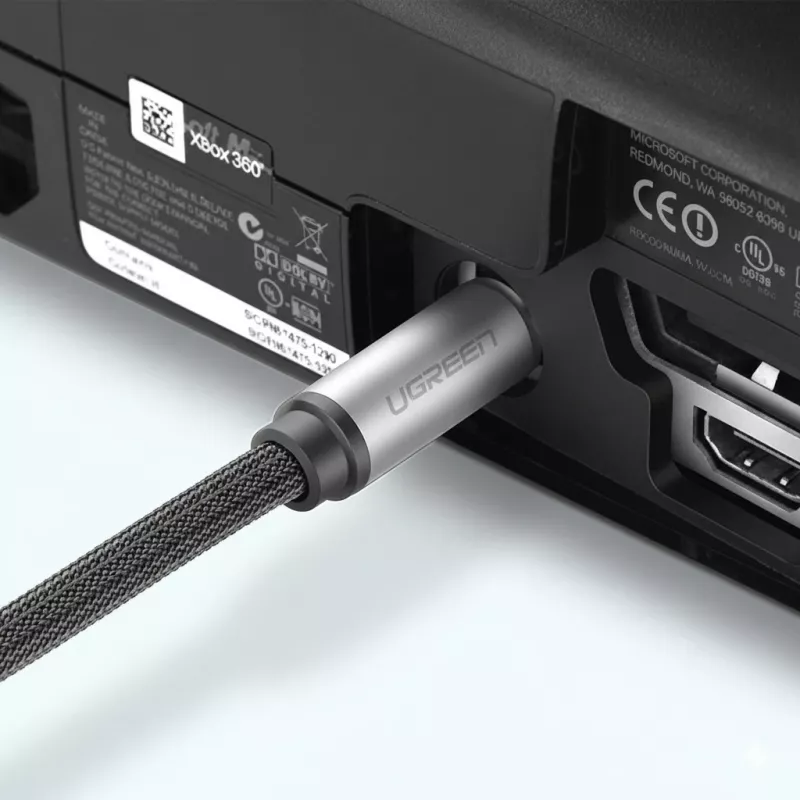 Ugreen AV108 10540 cavo audio ottico digitale Toslink/SPDIF 2m grigio