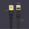 UGREEN cavo patch Ethernet Cat 7 STP 10m nero piatto RJ45 LAN 10 Gbps