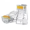 UGREEN Connettore modulare RJ45 Cat6 - trasparente con contatti dorati (10 pezzi)