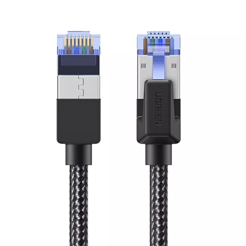 UGREEN cavo Ethernet Cat8 in nylon intrecciato - 40Gbps con connettori modulari - 3m