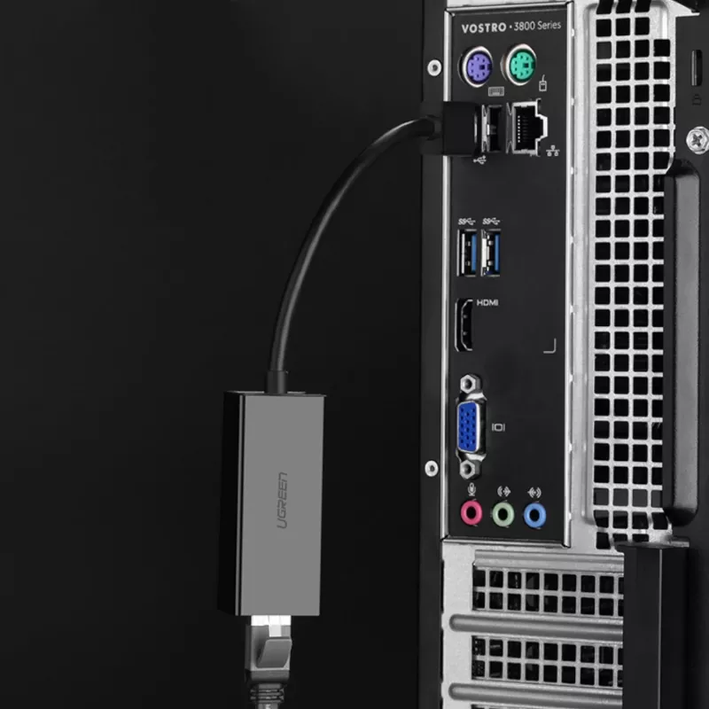 UGREEN CM111 adattatore USB 3.0 a RJ45 Ethernet Gigabit - nero