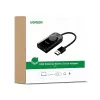 UGREEN CM129 Adattatore audio stereo esterno USB-A a 3,5mm - nero