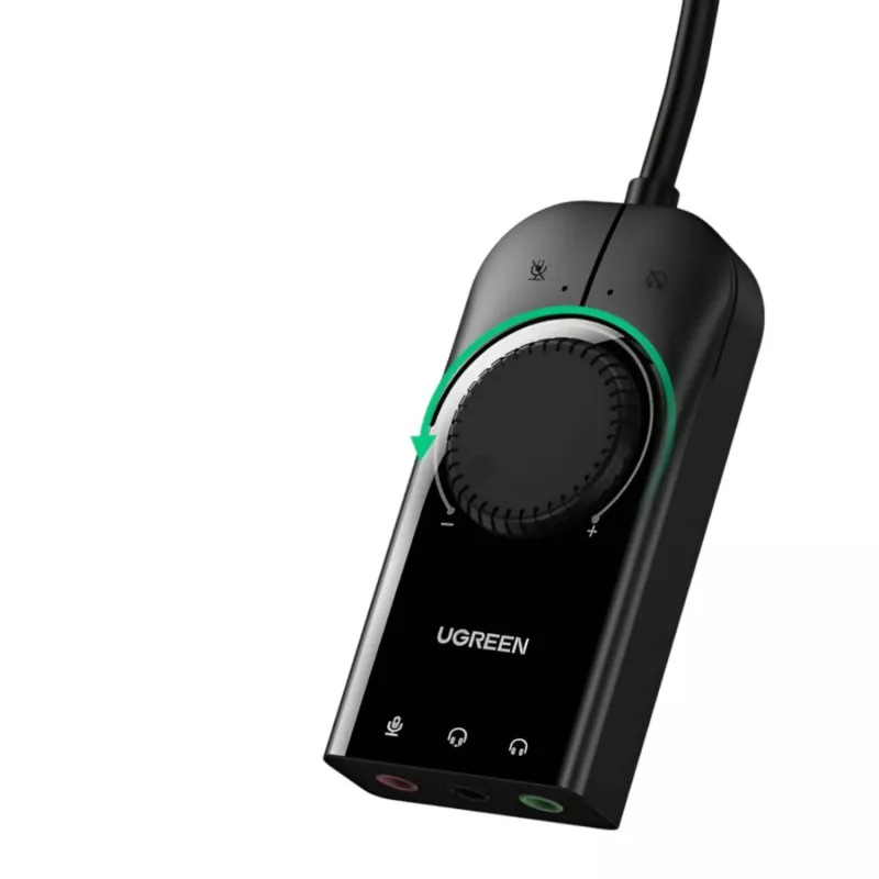 UGREEN CM129 Adattatore audio stereo esterno USB-A a 3,5mm - nero