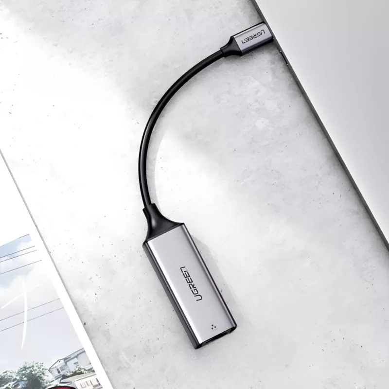 UGREEN CM199-50737 adattatore Type-C a Ethernet Gigabit - argento