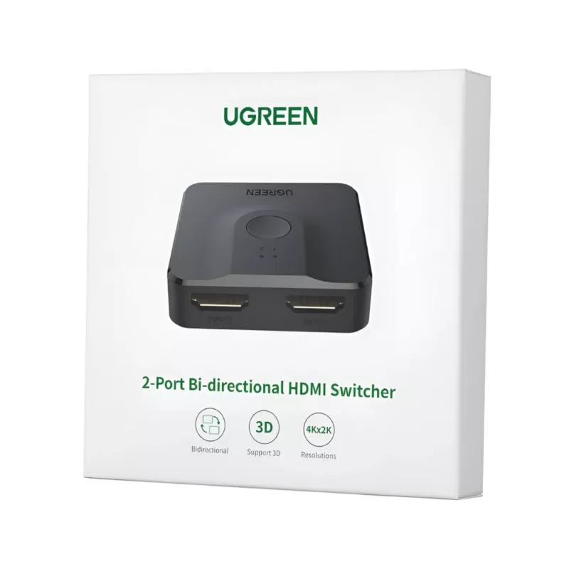 UGREEN CM217-50966 Switch HDMI 4K bidirezionale 2-in-1 - nero