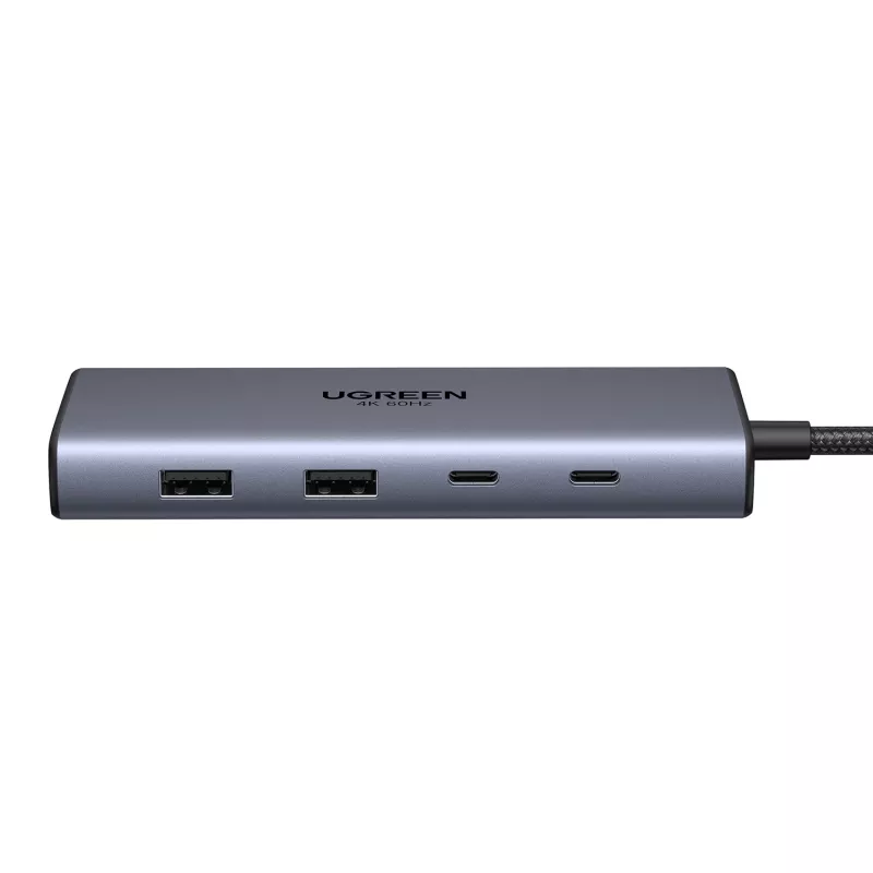 Ugreen CM639 hub USB-C 10-in-1 con 2x HDMI, 2x USB, RJ45, SD/TF, PD 100W