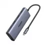 Ugreen CM639 hub USB-C 10-in-1 con 2x HDMI, 2x USB, RJ45, SD/TF, PD 100W
