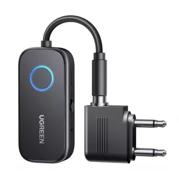 UGREEN CM672 trasmettitore e ricevitore Bluetooth 5.3 con aptX HD, low latency, USB-C, 3,5 mm AUX