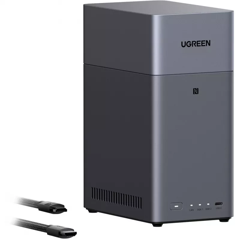 UGREEN DH2300 + 2x 6 TB Seagate IronWolf HDD bundle (nero)