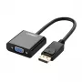 UGREEN Convertitore DisplayPort maschio a VGA femmina, adattatore attivo, Full HD 1080p, dorato, nero