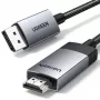 UGREEN DP119 cavo DisplayPort-HDMI 2m 4K 60Hz grigio
