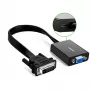 UGREEN adattatore video attivo DVI-D 24+1 a VGA (connettore maschio a connettore femmina) – nero