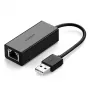 Ugreen scheda di rete esterna RJ45 - USB 2.0 100 Mbps Ethernet nero (CR110 20254)