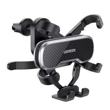 UGREEN Gravity supporto auto per telefono per cruscotto parabrezza, supporto universale per smartphone con ventosa forte, rotazione 360°, braccio telescopico, sblocco con un pulsante, nero