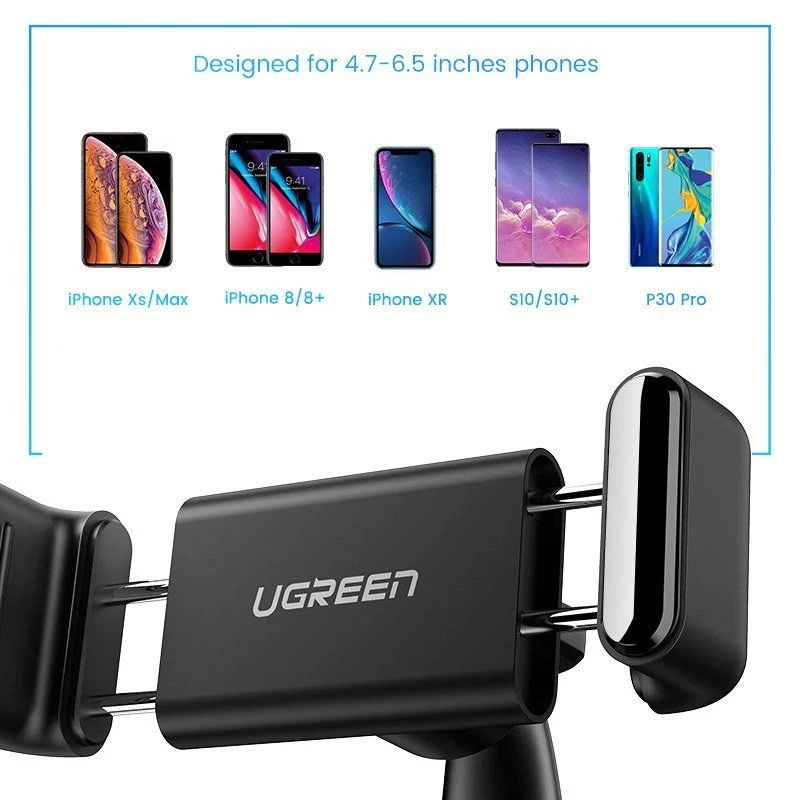 UGREEN LP189 60796 Supporto per telefono da auto con clip per cruscotto - nero