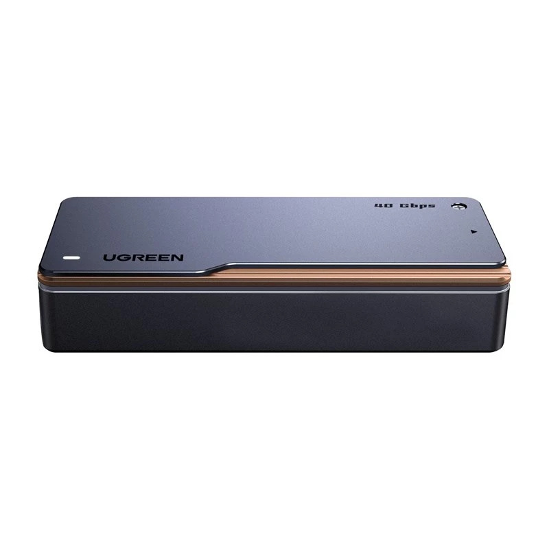 UGREEN Case per SSD M.2 NVMe D703 USB4 40Gbps senza attrezzi alluminio Space Grey