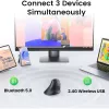 UGREEN Mouse verticale multi-mode Bluetooth e 2.4G wireless – nero