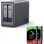 UGREEN NASync DXP2800 NAS 2 vani con 16 TB (2x 8 TB Seagate IronWolf) Intel N100 8 GB DDR5