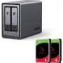 UGREEN NASync DXP2800 NAS 2 vani con 8TB (2x Seagate IronWolf 4TB), Intel N100, 2.5GbE