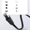 UGREEN NW102 Cavo di rete Ethernet piatto Cat6 8m - nero