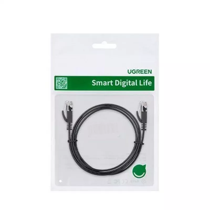 UGREEN NW102 Cavo di rete Ethernet piatto Cat6 8m - nero