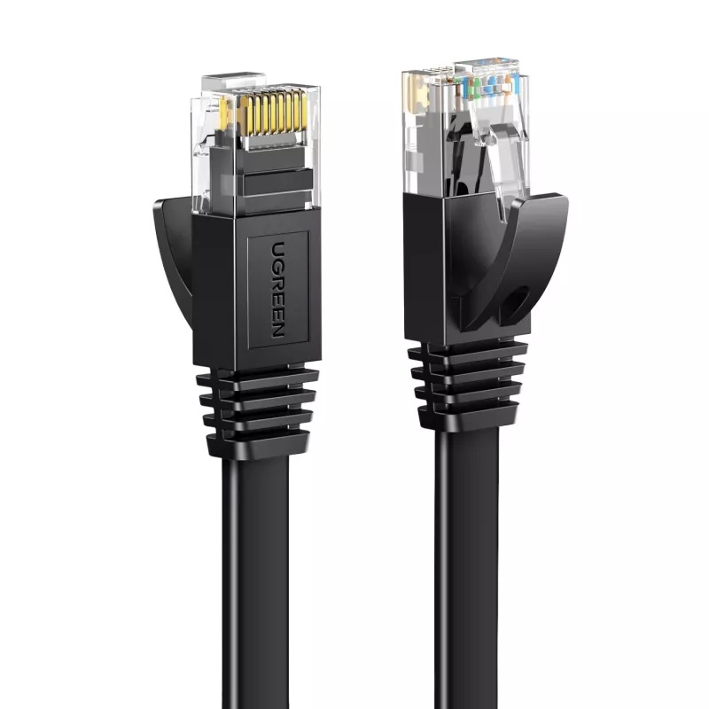 UGREEN NW102 Cavo Ethernet piatto Cat6 U/UTP 1m - Nero