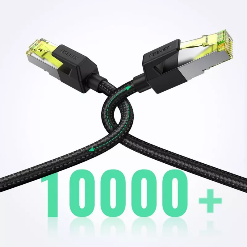 UGREEN NW150 Cavo patch Ethernet Cat 7 3m - nero