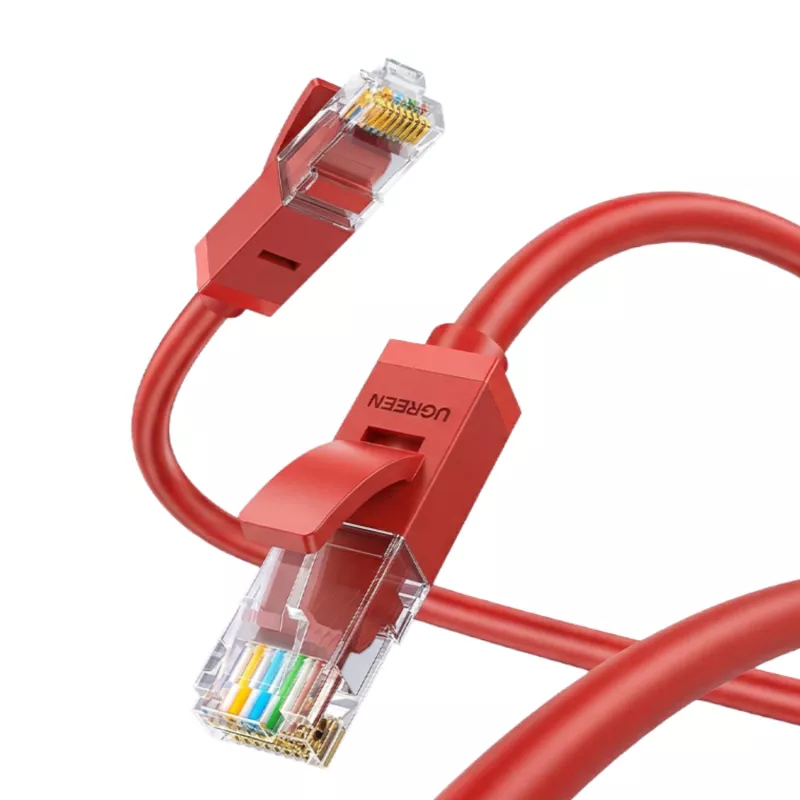 UGREEN cavo di rete LAN Ethernet RJ45 CAT6 0,5m - rosso (1Gbps, 250MHz)