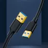 UGREEN US128 Cavo USB 3.0 da connettore maschio A a connettore maschio A 2m nero