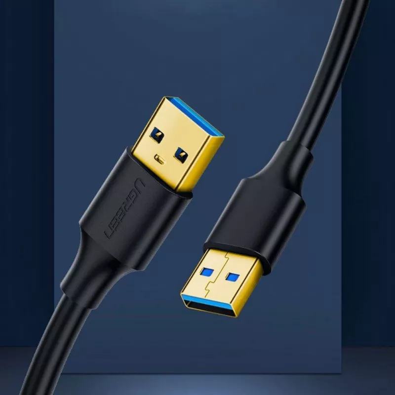 UGREEN US128 Cavo USB 3.0 da connettore maschio A a connettore maschio A 2m nero