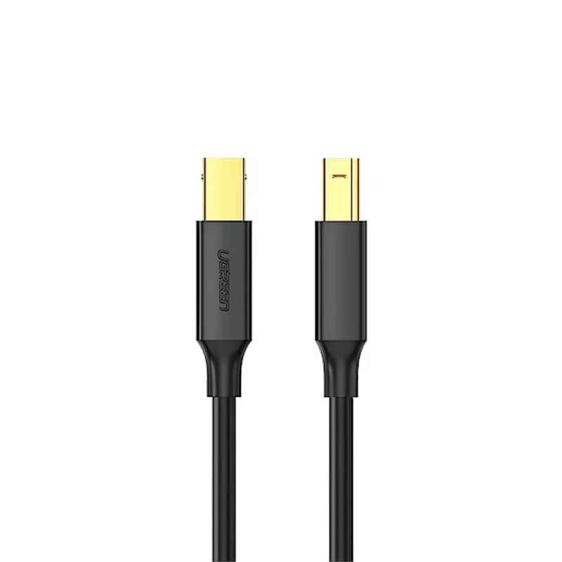 UGREEN US135 cavo USB 2.0 A-B, placcato oro, 2 m, nero