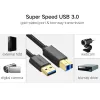 UGREEN US210 cavo USB 3.0 A a B, 2 m, nero