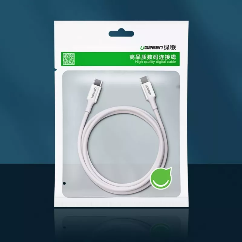 UGREEN US264 Cavo USB-C a USB-C 1m bianco 100W PD QC AFC