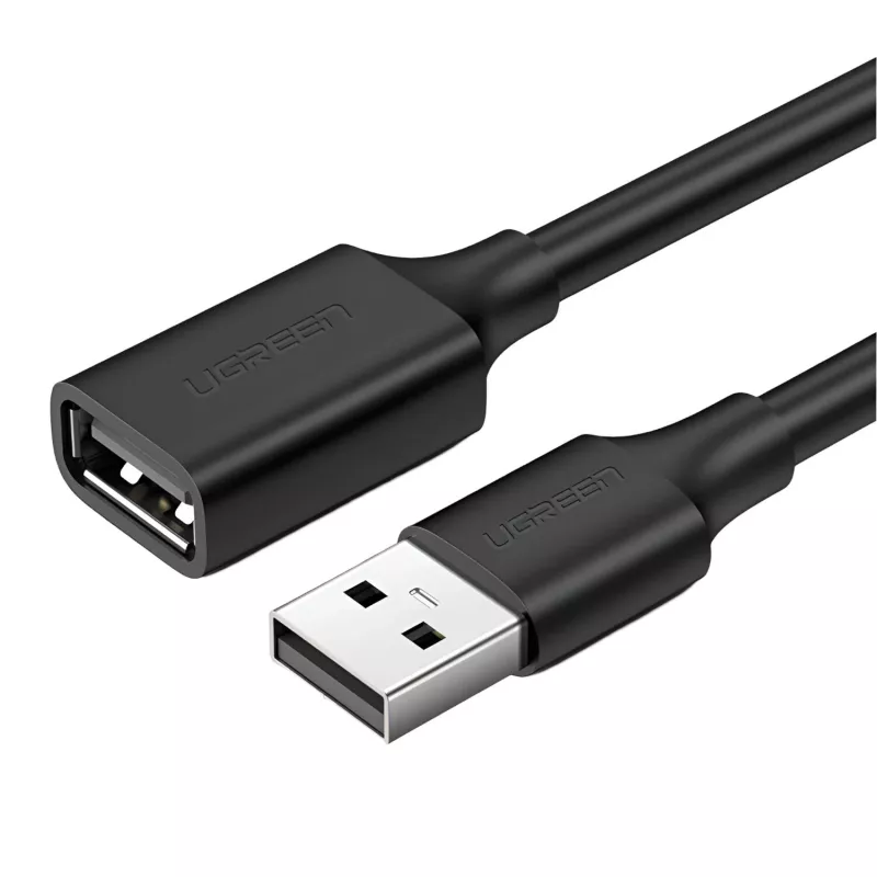 UGREEN Cavo prolunga USB 2.0 – connettore maschio A a connettore femmina A, trasferimento dati 480Mbps – 2M