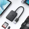 UGREEN Lettore di schede dual slot USB 3.0 per schede SD/TF – trasferimento dati 5 Gbit/s