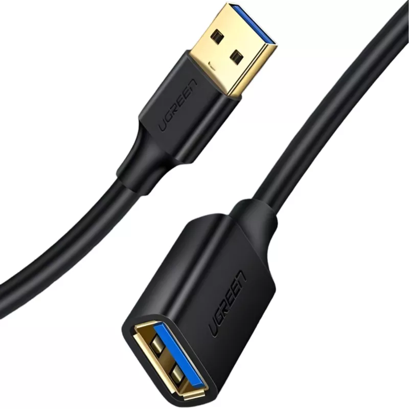 UGREEN Cavo di prolunga USB 3.0 3m nero connettore maschio su connettore femmina SuperSpeed 5Gbps